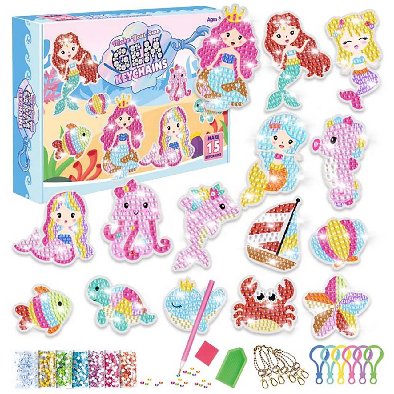 Sparkly Selections Sealife Keychains Set